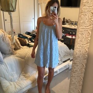 Light blue lace mini dress!